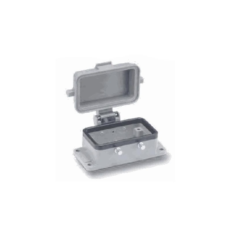 Embase encastrée 10B, Aluminium moulé sous pression, Alliage de zinc moulé, IP65, Sortie basse